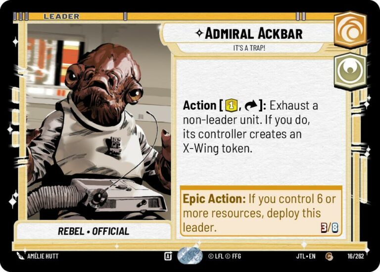Admiral Ackbar - It's A Trap! - 016/262 - Common - JTL - Español