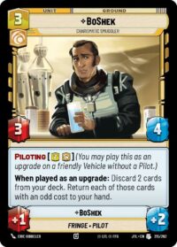 BoShek - Charismatic Smuggler - 215/262 - Uncommon - JTL - Español