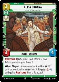 Leia Organa - Pilots, To Your Stations - 097/262 - Uncommon - JTL - Español