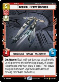 Tactical Heavy Bomber - 152/262 - Rare - JTL - Español