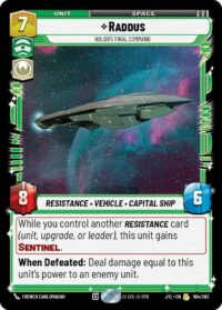 Raddus - Holdo's Final Command - 104/262 - Rare - JTL - Español