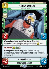Snap Wexley - Resistance Recon Flier - 098/262 - Rare - JTL - Español