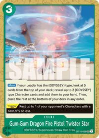 Gum-Gum Dragon Fire Pistol Twister Star - OP10-039 - Uncommon