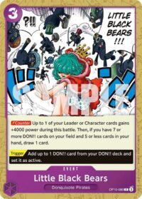 Little Black Bears - OP10-080 - Common