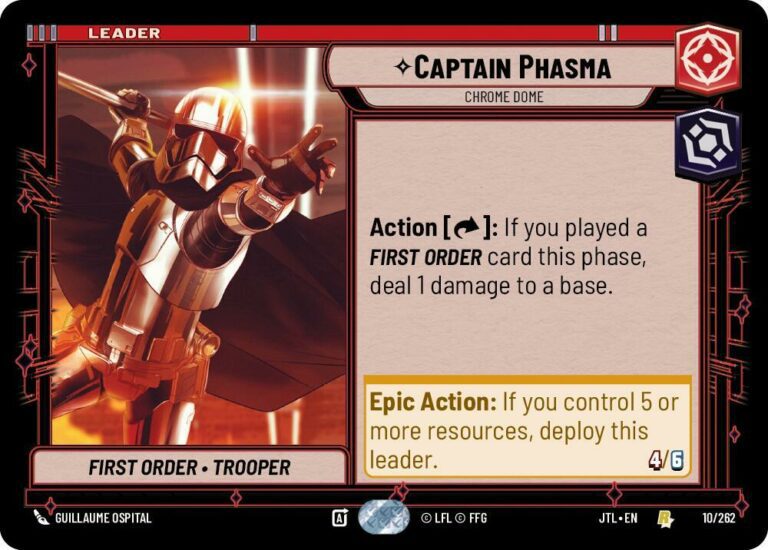 Captain Phasma - Chrome Dome - 010/262 - Rare - JTL - Español