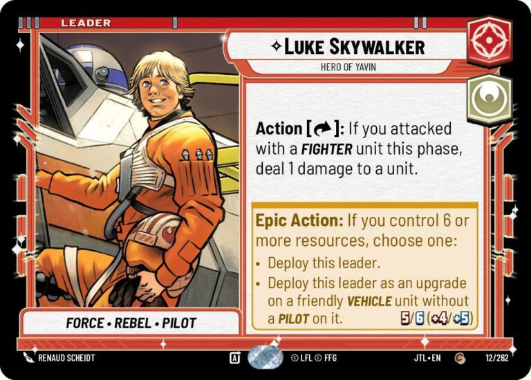 Luke Skywalker - Hero of Yavin - 012/262 - Common - JTL - Español