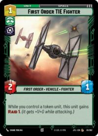 First Order TIE Fighter - 081/262 - Common - JTL - Español