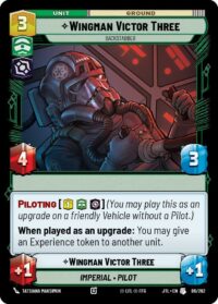 Wingman Victor Three - Backstabber - 086/262 - Uncommon - JTL - Español