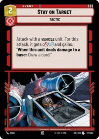 Stay on Target - 177/262 - Uncommon - JTL - Español