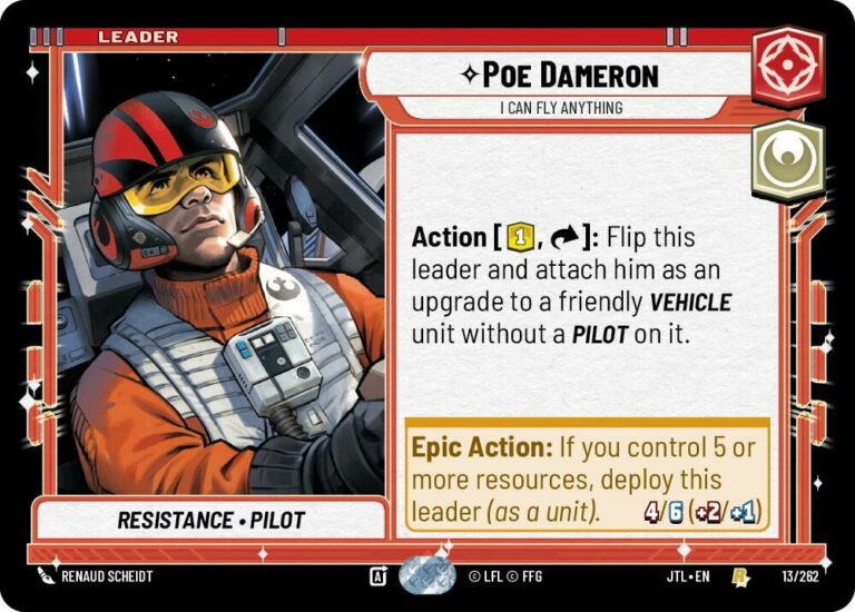 Poe Dameron - I Can Fly Anything - 013/262 - Rare - JTL - Español