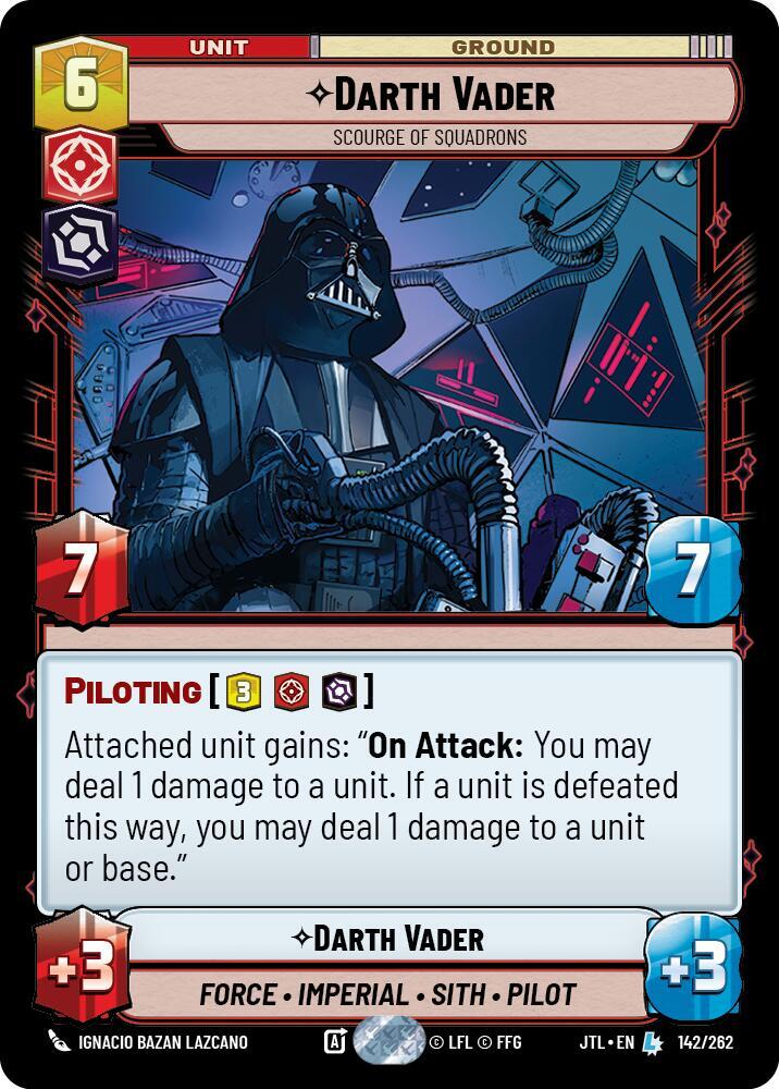 Darth Vader - Scourge of Squadrons - 142/262 - Legendary - JTL - Español
