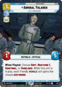Admiral Yularen - Fleet Coordinator (Hyperspace) - 309 - Rare - JTL - Inglés