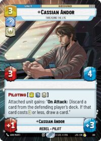 Cassian Andor - Threading the Eye (Hyperspace) - 310 - Rare - JTL - Español