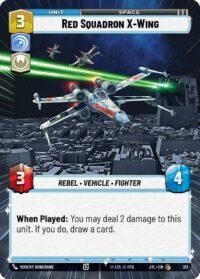 Red Squadron X-Wing (Hyperspace) - 313 - Common - JTL - Inglés
