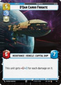 D'Qar Cargo Frigate (Hyperspace Foil) - 786 - Common - JTL - Español