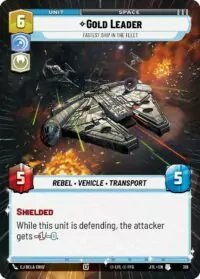 Gold Leader - Fastest Ship in the Fleet (Hyperspace) - 316 - Uncommon - JTL - Español