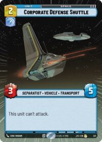Corporate Defense Shuttle (Hyperspace) - 321 - Rare - JTL - Inglés