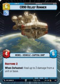 CR90 Relief Runner (Hyperspace) - 333 - Common - JTL - Español