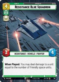 Resistance Blue Squadron (Hyperspace) - 364 - Common - JTL - Español