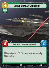 Clone Combat Squadron (Hyperspace) - 377 - Uncommon - JTL - Inglés