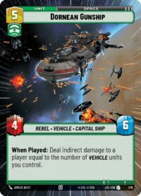 Dornean Gunship (Hyperspace) - 378 - Uncommon - JTL - Inglés