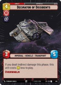 Decimator of Dissidents (Hyperspace) - 400 - Uncommon - JTL - Inglés