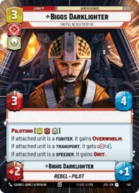 Biggs Darklighter - They'll Never Stop Us (Hyperspace) - 412 - Uncommon - JTL - Inglés
