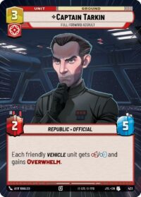 Captain Tarkin - Full Forward Assault (Hyperspace) - 423 - Uncommon - JTL - Inglés