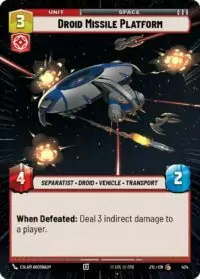 Droid Missile Platform (Hyperspace) - 424 - Common - JTL - Inglés