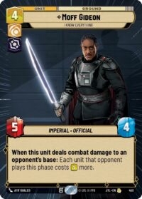 Moff Gideon - I Know Everything (Hyperspace Foil) - 922 - Rare - JTL - Inglés