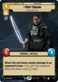 Moff Gideon - I Know Everything (Hyperspace Foil) - 922 - Rare - JTL - Inglés