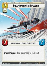 Dilapidated Ski Speeder (Hyperspace) - 510 - Common - JTL - Español