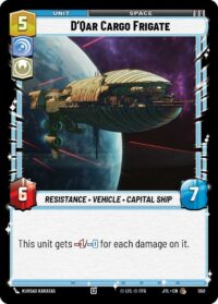 D'Qar Cargo Frigate (Foil) - 550 - Common - JTL - Español