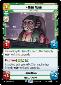 Nien Nunb - Loyal Co-Pilot (Foil) - 591 - Rare - JTL - Inglés