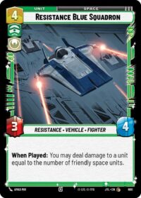 Resistance Blue Squadron (Foil) - 600 - Common - JTL - Español