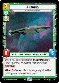 Raddus - Holdo's Final Command (Foil) - 602 - Rare - JTL - Español