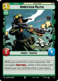 Homestead Militia (Foil) - 611 - Common - JTL - Español