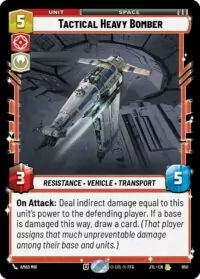 Tactical Heavy Bomber (Foil) - 650 - Rare - JTL - Inglés