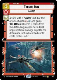 Trench Run (Foil) - 654 - Rare - JTL - Inglés