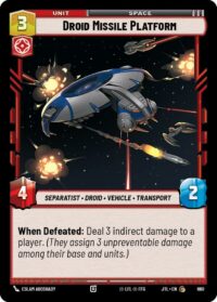 Droid Missile Platform (Foil) - 660 - Common - JTL - Español