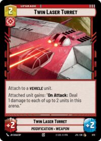 Twin Laser Turret (Foil) - 670 - Common - JTL - Español
