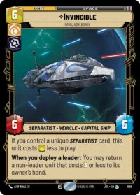 Invincible - Naval Adversary (Foil) - 689 - Legendary - JTL - Inglés