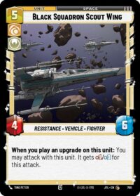 Black Squadron Scout Wing (Foil) - 700 - Common - JTL - Inglés