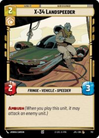 X-34 Landspeeder (Foil) - 712 - Common - JTL - Inglés