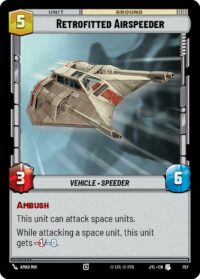 Retrofitted Airspeeder (Foil) - 757 - Uncommon - JTL - Español