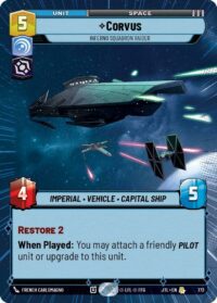 Corvus - Inferno Squadron Raider (Hyperspace Foil) - 772 - Rare - JTL - Inglés