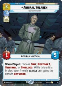 Admiral Yularen - Fleet Coordinator (Hyperspace Foil) - 781 - Rare - JTL - Español