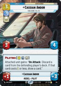 Cassian Andor - Threading the Eye (Hyperspace Foil) - 782 - Rare - JTL - Inglés