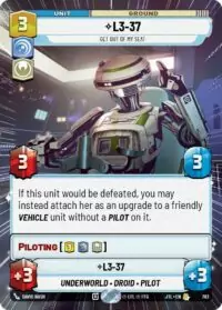 L3-37 - Get Out Of My Seat (Hyperspace Foil) - 783 - Rare - JTL - Español