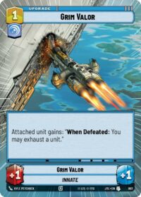 Grim Valor (Hyperspace Foil) - 807 - Uncommon - JTL - Español